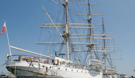 ship, recreational, touristic, mastic, blue sky, dock