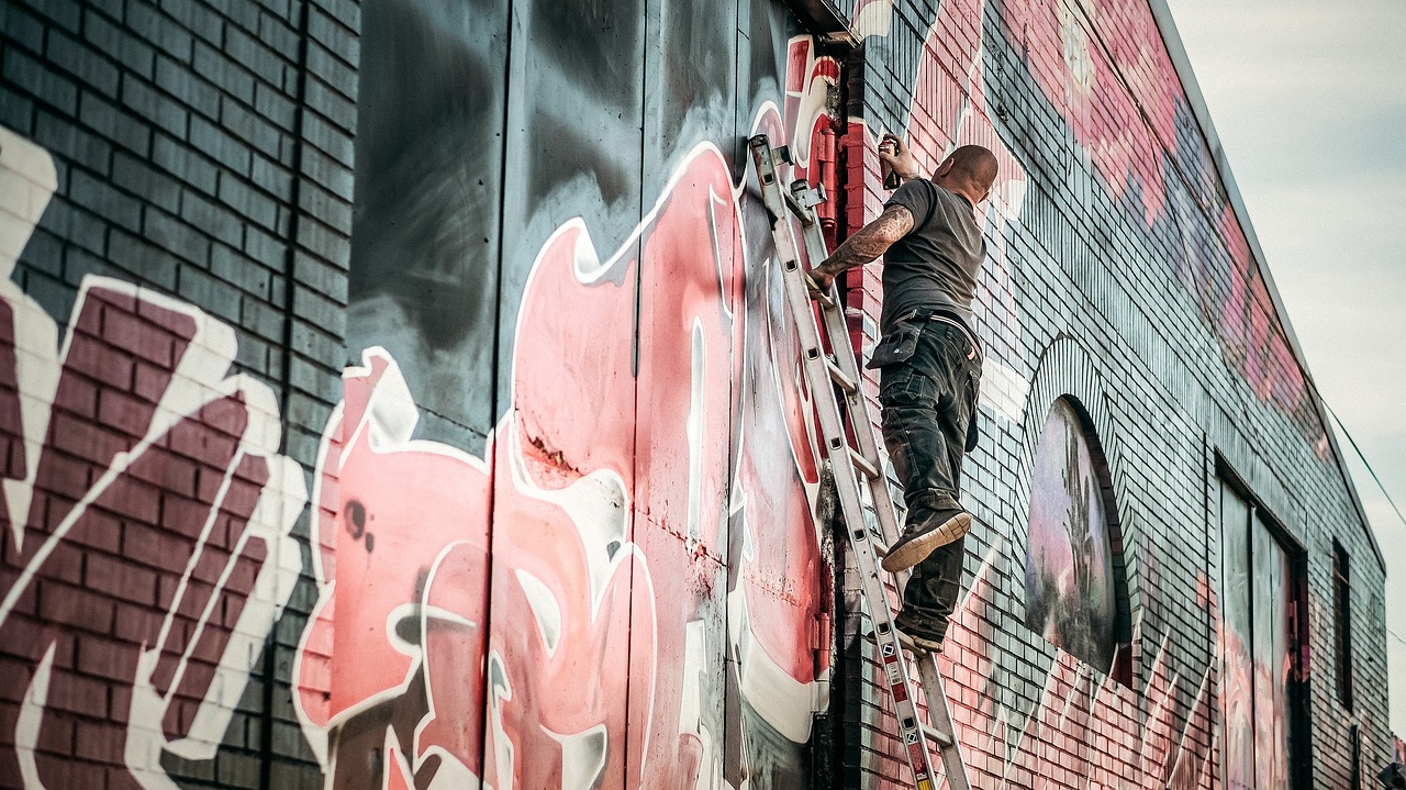 graffiti, artist, graffiti art, street art, brick walls, ladder, spray paint, spray painting, graffiti artist, culture, graffiti wall, outdoors, street, urban, wall, wall art, creativity, spray, paint, male, man, graffiti, graffiti, graffiti, graffiti, graffiti, artist, artist, artist, street art, street art, street art, ladder, ladder, spray paint, creativity, creativity, paint, paint