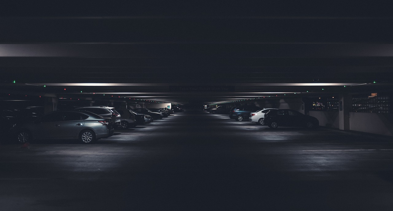 dark, car wallpapers, ground, basement, car, vehicle, blue car