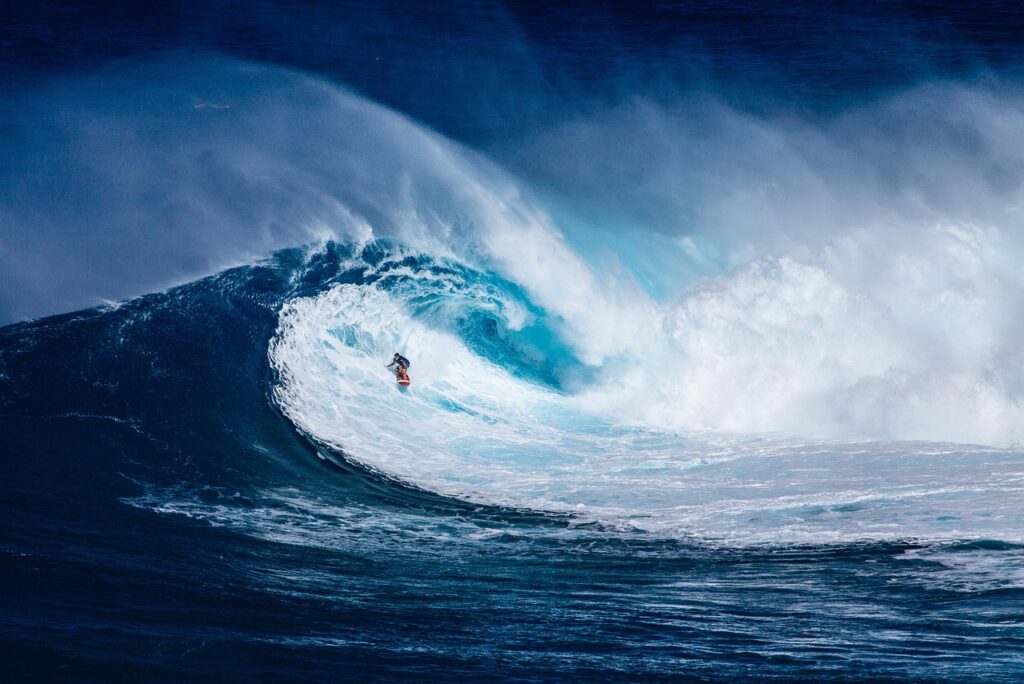 surfer, waves, ocean, sea, seascape, ocean waves, spume, splash, crashing waves, extreme water sports, surfing, outdoors, surf, water, nature, huge, gigantic, sports, extreme