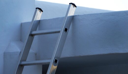 ladder, rise, to get, achievement, support for, aluminum, step, blue, roof, wall, ladder, ladder, ladder, ladder, ladder