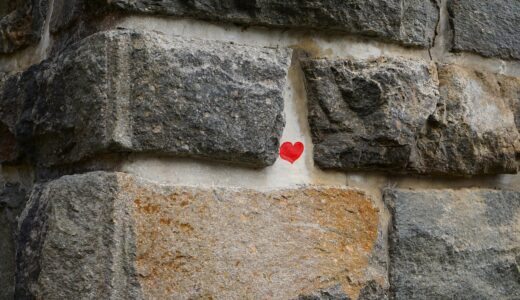 stones, heart, wall, love, graffiti
