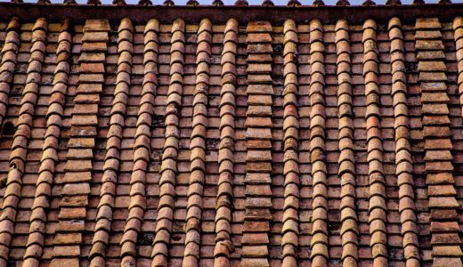 roof, roofing, tiles, old, ancient, rome, italy