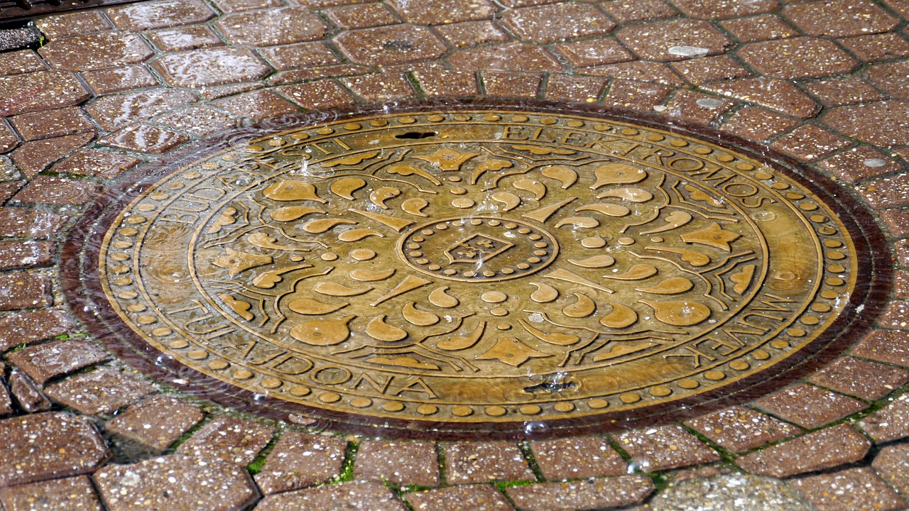 sunshine, thunderstorm, drain cover