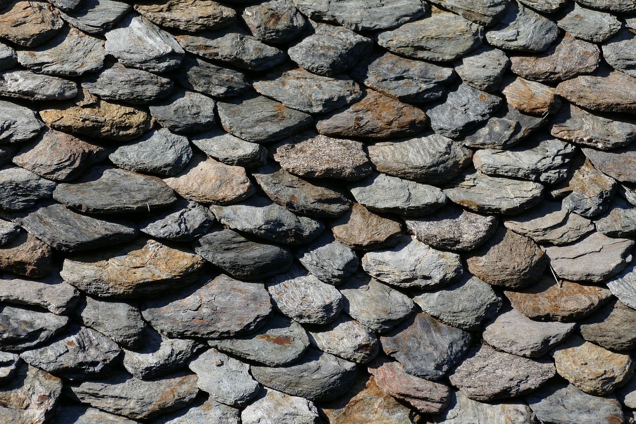 structure, roof, roofing, lei, slate, scale, natural stone, roof tile, france