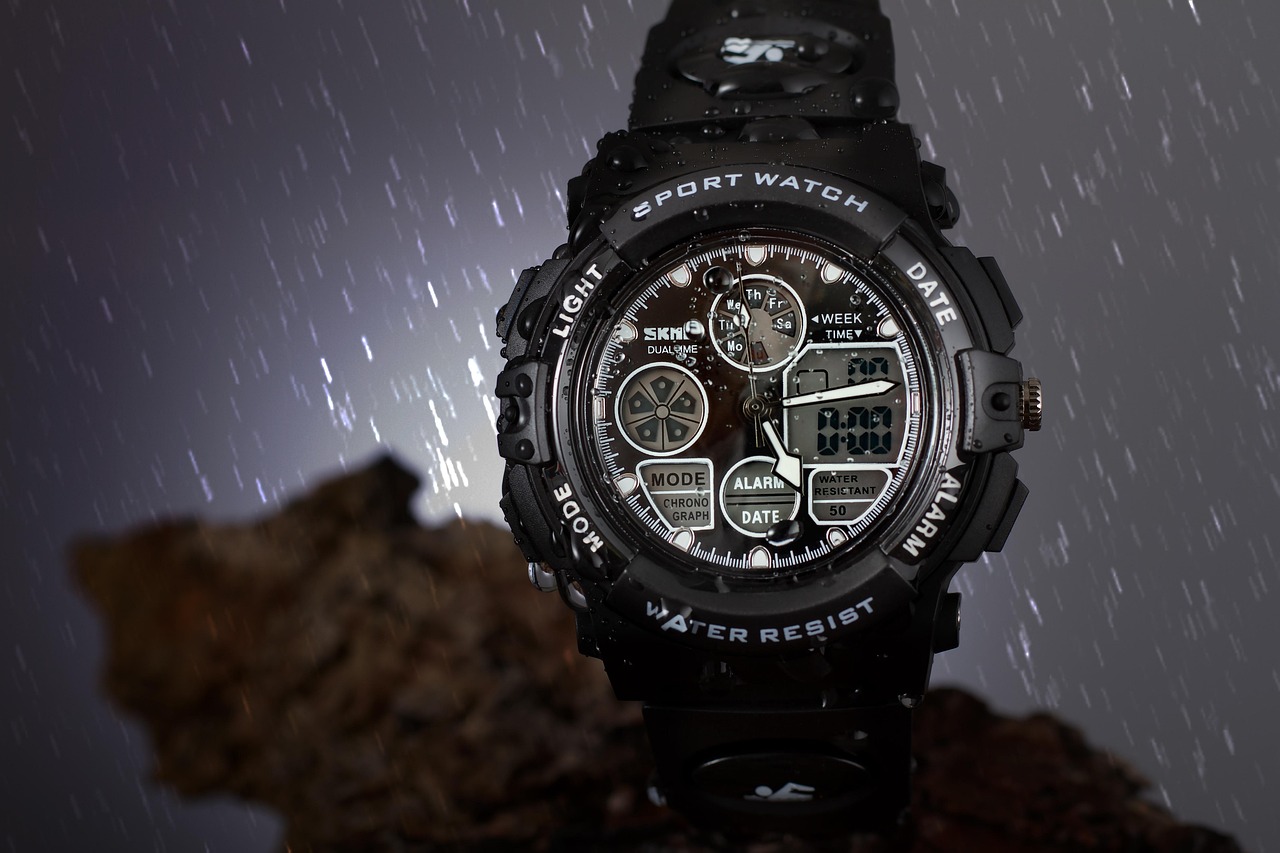 clock, time, rain, waterproof, nature, hours, clock face, clockwork, seconds, sports, dive