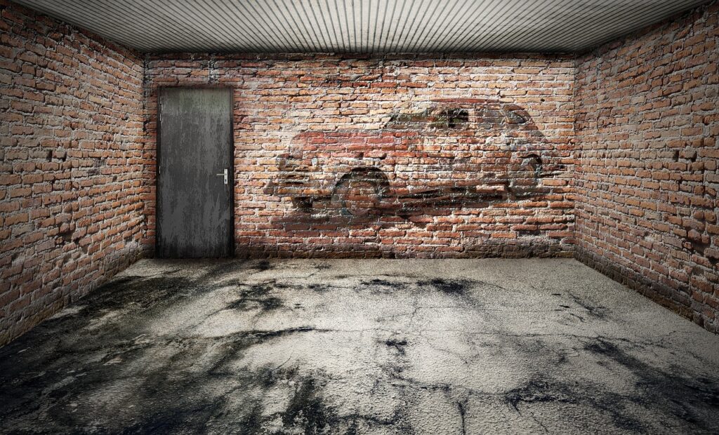 space, 3d wallpapers, hd wallpaper, empty, cool backgrounds, garage, stone floor, ailing, windows wallpaper, bricks, wall, wallpaper 4k, full hd wallpaper, antique car, space wallpaper, free background, mac wallpaper, free wallpaper, 4k wallpaper 1920x1080, automobile, laptop wallpaper, graffiti, red, wallpaper hd, gray, dirty, door, metal door, desktop backgrounds, beautiful wallpaper, abandoned, floor, background, 4k wallpaper, 3d
