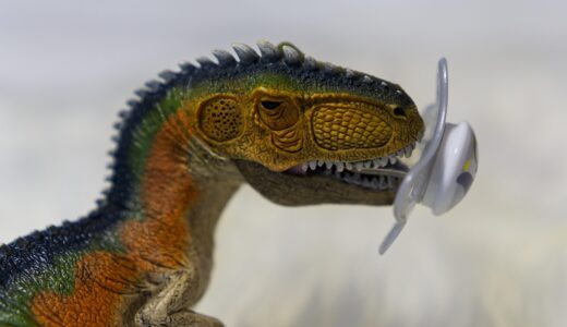dinosaur, dummy, sucking, toy, to play, t-rex, tyrannosaurus rex, figure, plastic, silicone, infant, placed, scene