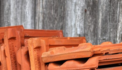 brick, dachbau, roof tiles, stack, red, roof panels, burned, volume, roofing