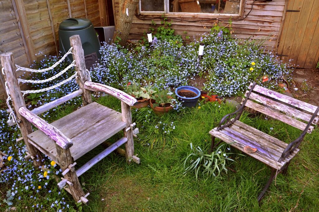 chairs, garden, seat, furniture, outdoor, green, grass, summer, plant, nobody, seating, nature, relaxation, exterior, relax, wooden, armchair, empty, home, lawn, backyard, day, park, yard, gardening, outdoor furniture, rest, sitting, comfortable, backyard, backyard, backyard, backyard, backyard, yard