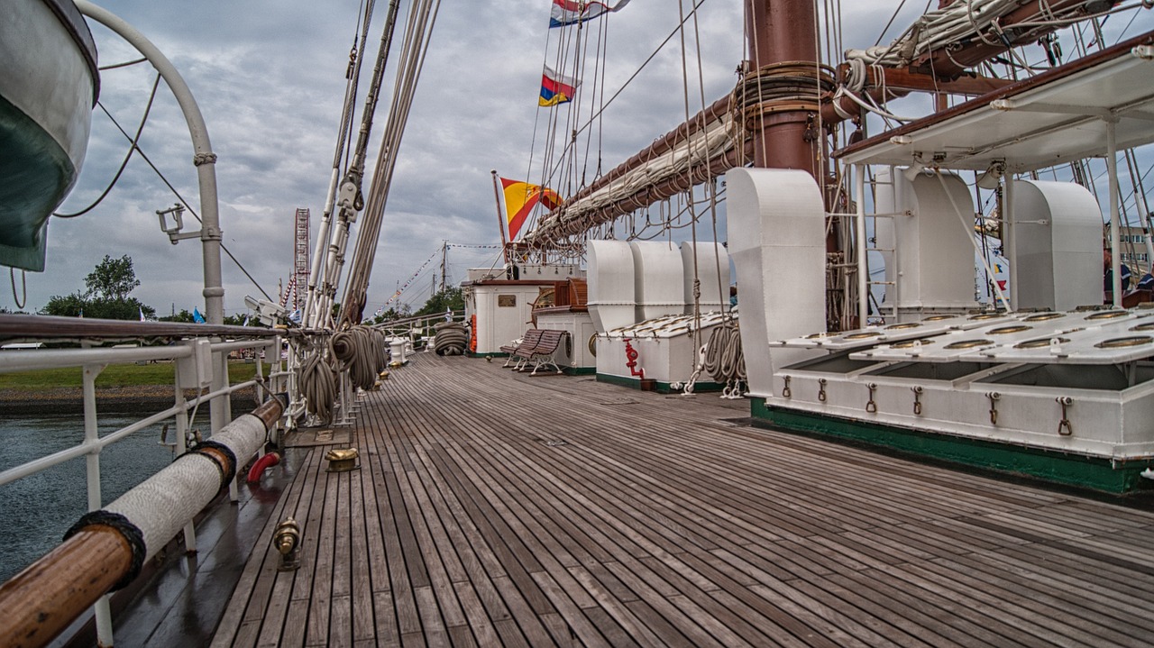 deck, ship, sailing boat, vessel
